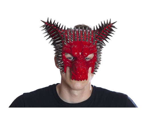 BURNING MAN SPIKE WOLF MASK