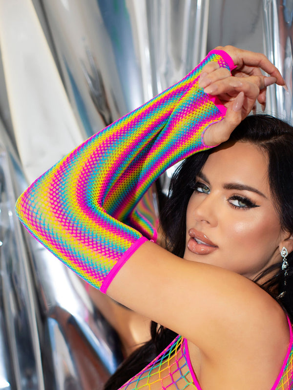 Black Silk Gloves Leg Avenue Womens Sheer Mesh Long Gloves With Bows, Black, O/S Red Gloves