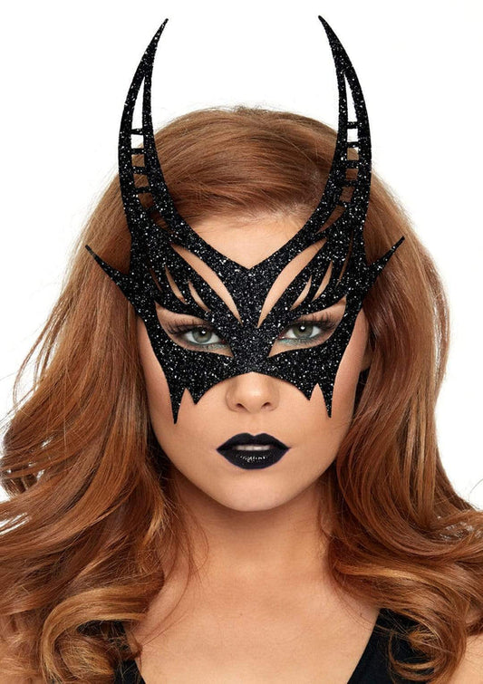 Glitter Die Cut Devil Masquerade Mask