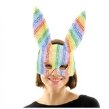 RHINESTONE BUNNY MASK