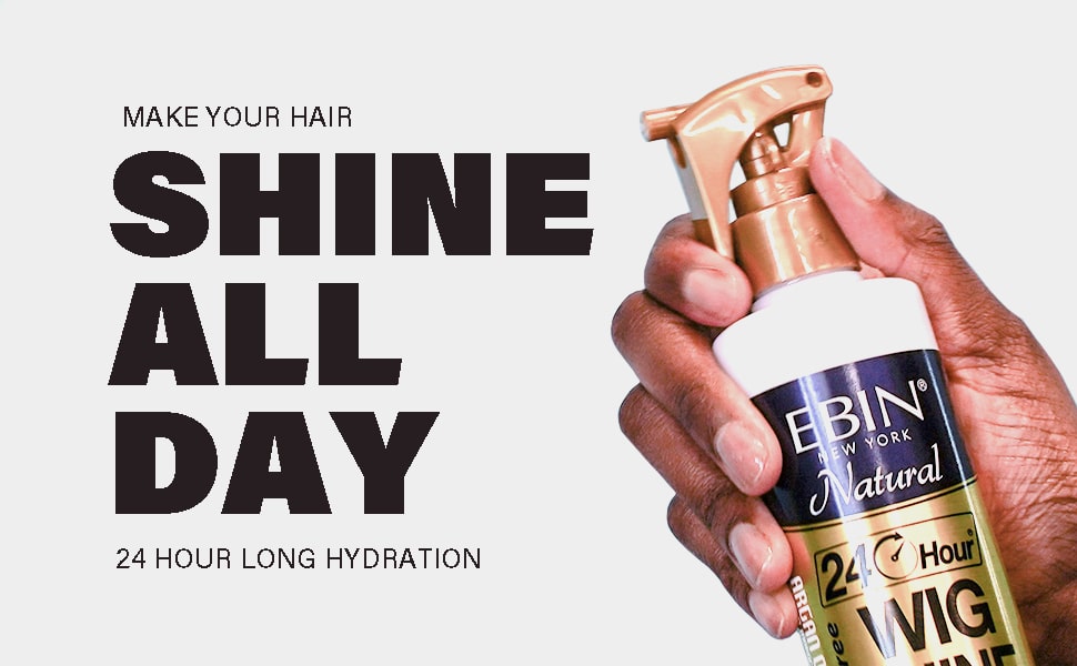 Ebin 24 Hour Argan Oil Wig Shine Spray - 8.5oz/ 250ml