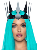 LEG AVENUE FAUX LEATHER SPIKED CROWN