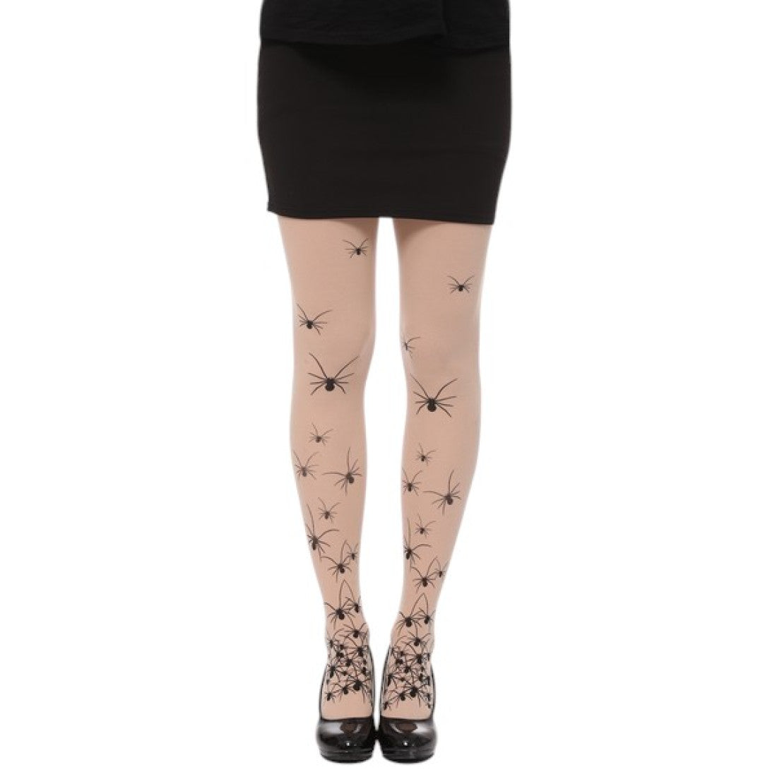 spider prints that crawl from ankle to thigh