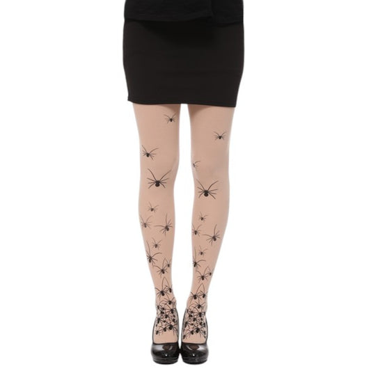 spider prints that crawl from ankle to thigh