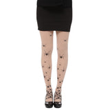 spider prints that crawl from ankle to thigh