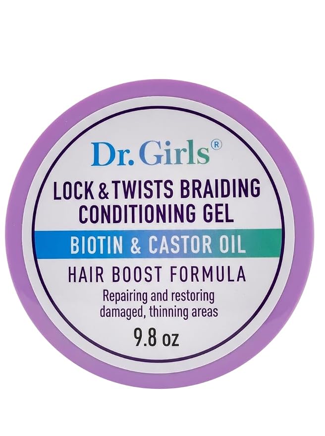 DR. GIRLS SUPER GROW LOC & TWISTS BRAIDING GEL (BLUEBERRY) 9.8OZ