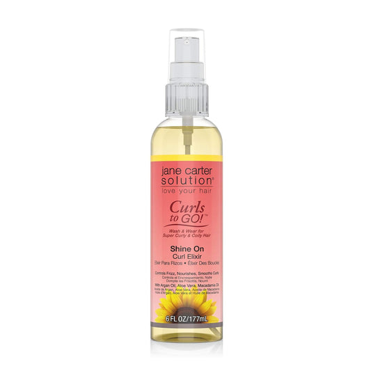JANE CARTER SOLUTION CURLS TO GO SHINE ON CURL ELIXIR 6oz