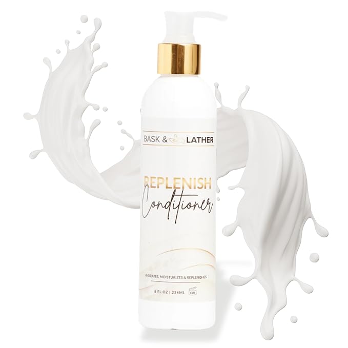 BASK & LATHER REPLENISH CONDITIONER 8 OZ