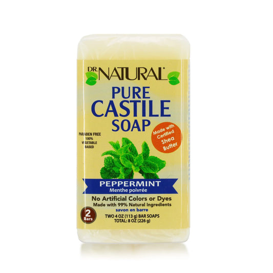 DR NATURAL PURE CASTILLE SOAP 2BARS 4OZ