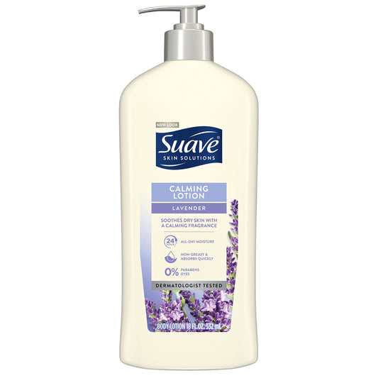 SUAVE LAVENDER CALMING BODY LOTION 18OZ