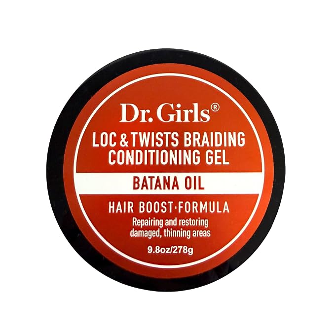 DR GIRLS SUPER GROW LOC & TWISTS BRAIDING GEL BATANA OIL 9.8OZ
