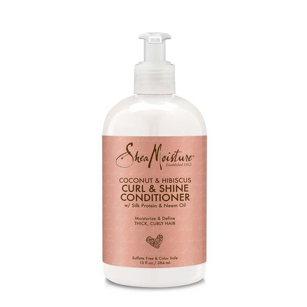 SHEA MOISTURE COCONUT & HIBISCUS CURL & SHINE CONDITIONER 13oz