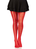 LEG AVENUE HARLEQUIN NET TIGHTS / RED