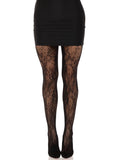 LEG AVENUE GARDEN ROSE LACE TIGHTS