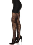 LEG AVENUE GARDEN ROSE LACE TIGHTS