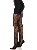 LEG AVENUE GARDEN ROSE LACE TIGHTS