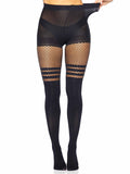 Ada Tights with Fishnet Accent