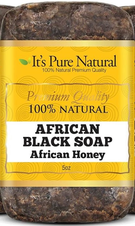 IT'S PURE NATURAL AFRICAN BLACK SOAP 5oz