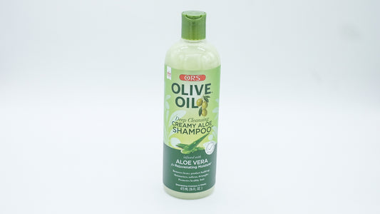ORS OLIVE OIL DEEP CLEANSING CREAMY ALOE SHAMPOO INFUSED WITH ALOE VERA FOR REJUVENATING MOISTURE (16.0 OZ