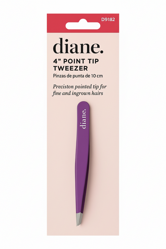 4" SLANT POINT TIP TWEEZER ASST D9182