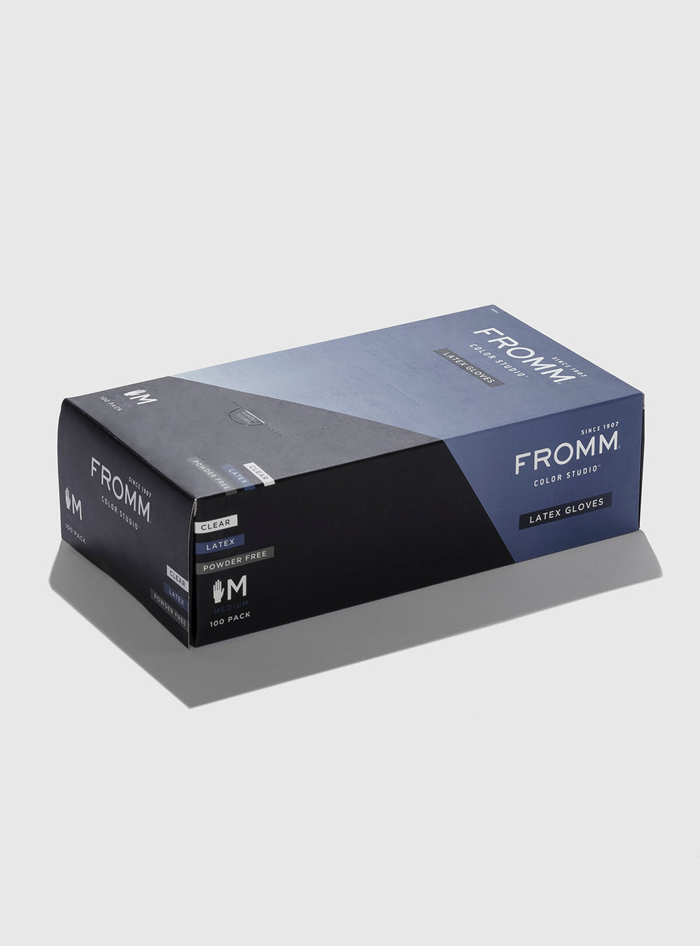 FROMM MEDIUM LATEX GLOVES 100PK D8011