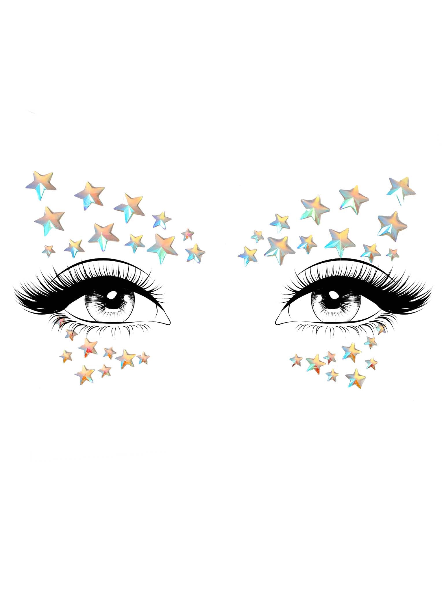 Celeste Glow in the Dark Face Jewels Sticker Eye045