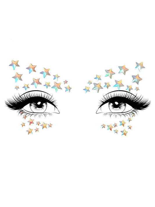 Celeste Glow in the Dark Face Jewels Sticker Eye045