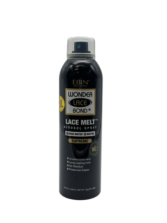 Ebin Wonder Lace Bond Lace Melt Aerosol Spray- Rosewater (Supreme) 4.58Oz