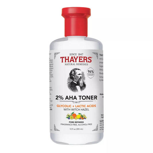 THAYERS NATURAL REMEDIES 2% AHA EXFOLIATING TONER - 12oz