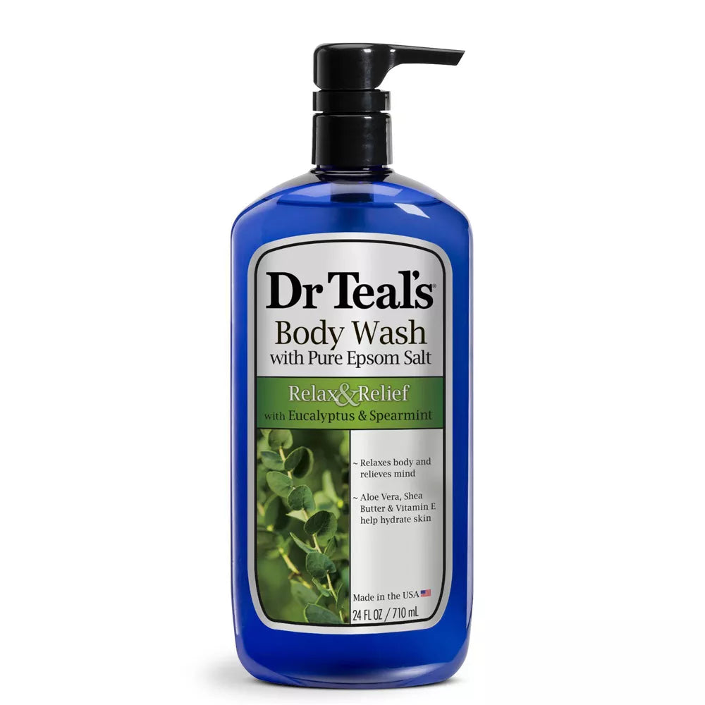 DR TEAL'S EUCALYPTUS & SPEARMINT BODY WASH 24oz