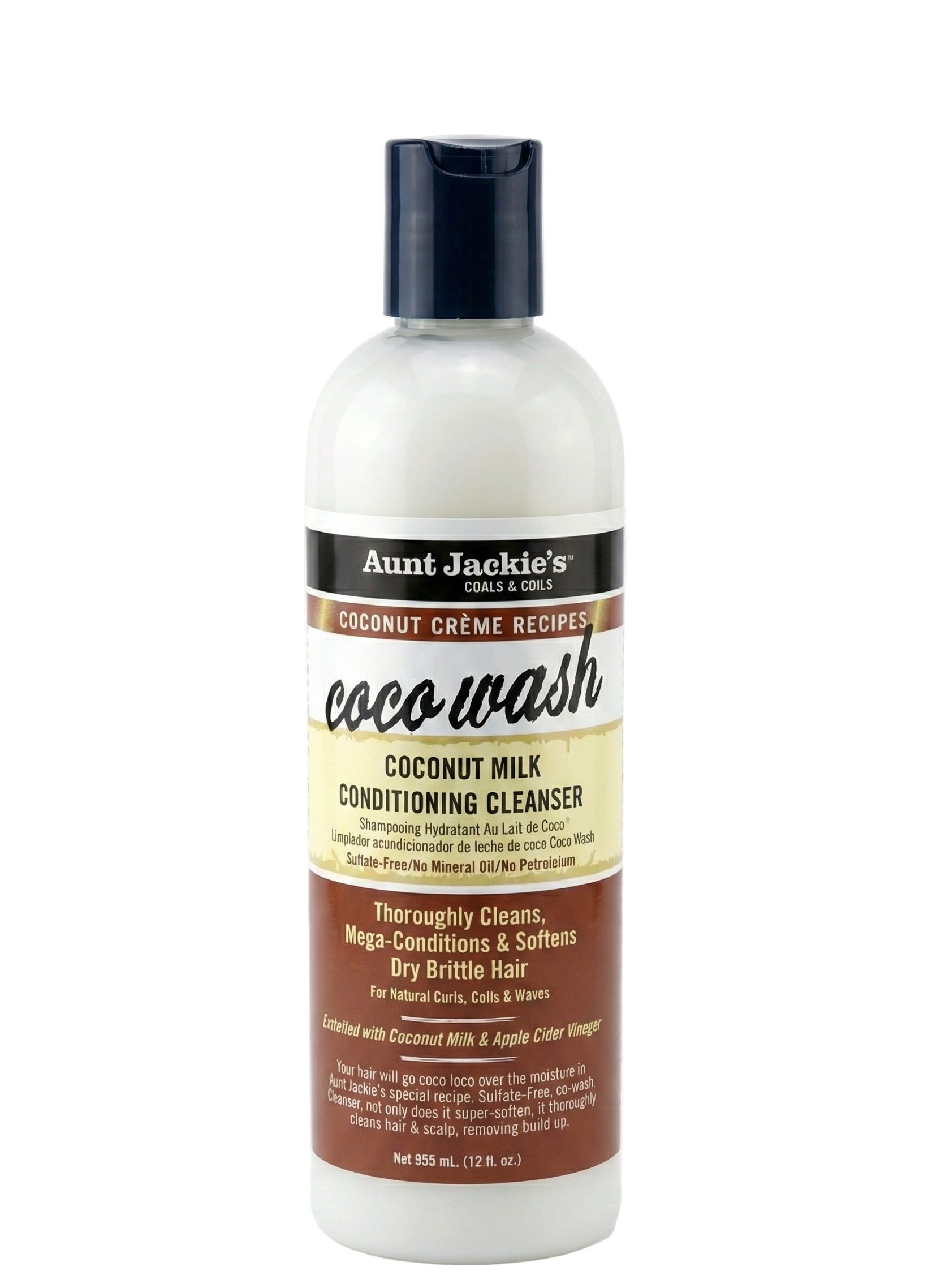 Aunt Jackie's Coco Wash Coconut Milk Conditioning Cleanser 12oz