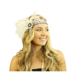 20'S FLAPPER HEADBAND (SILVER)