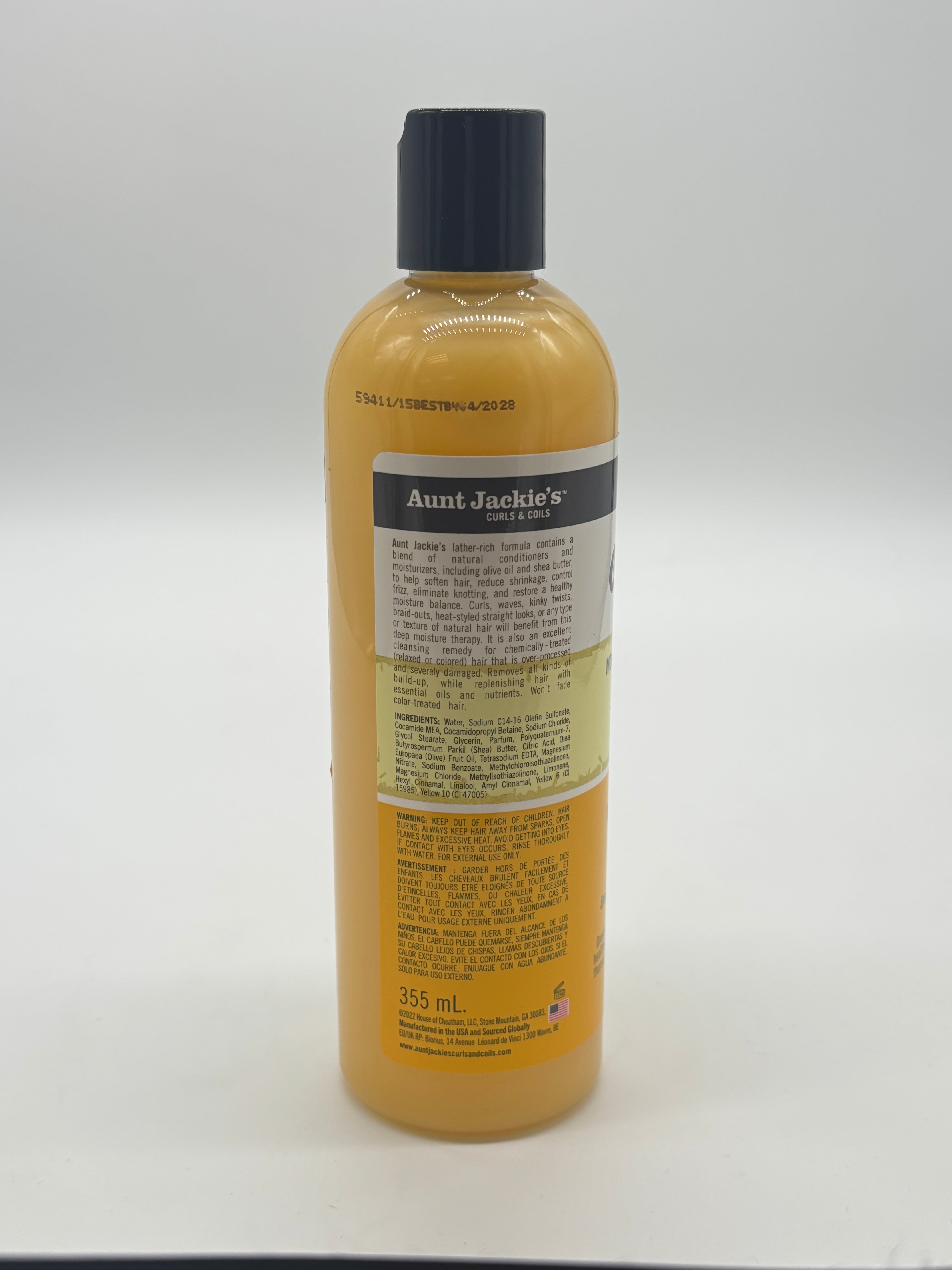 Aunt Jackie's Oh So Clean  Moisturizing & Softening Shampoo 12Oz