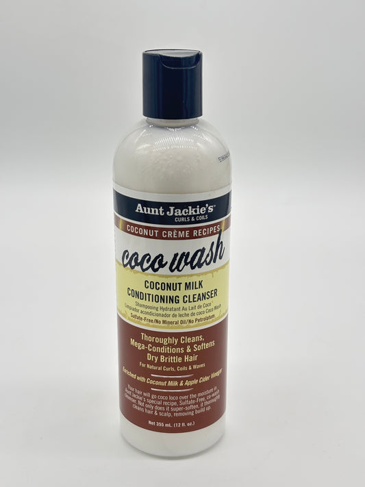 Aunt Jackie's Coco Wash Coconut Milk Conditioning Cleanser 12oz
