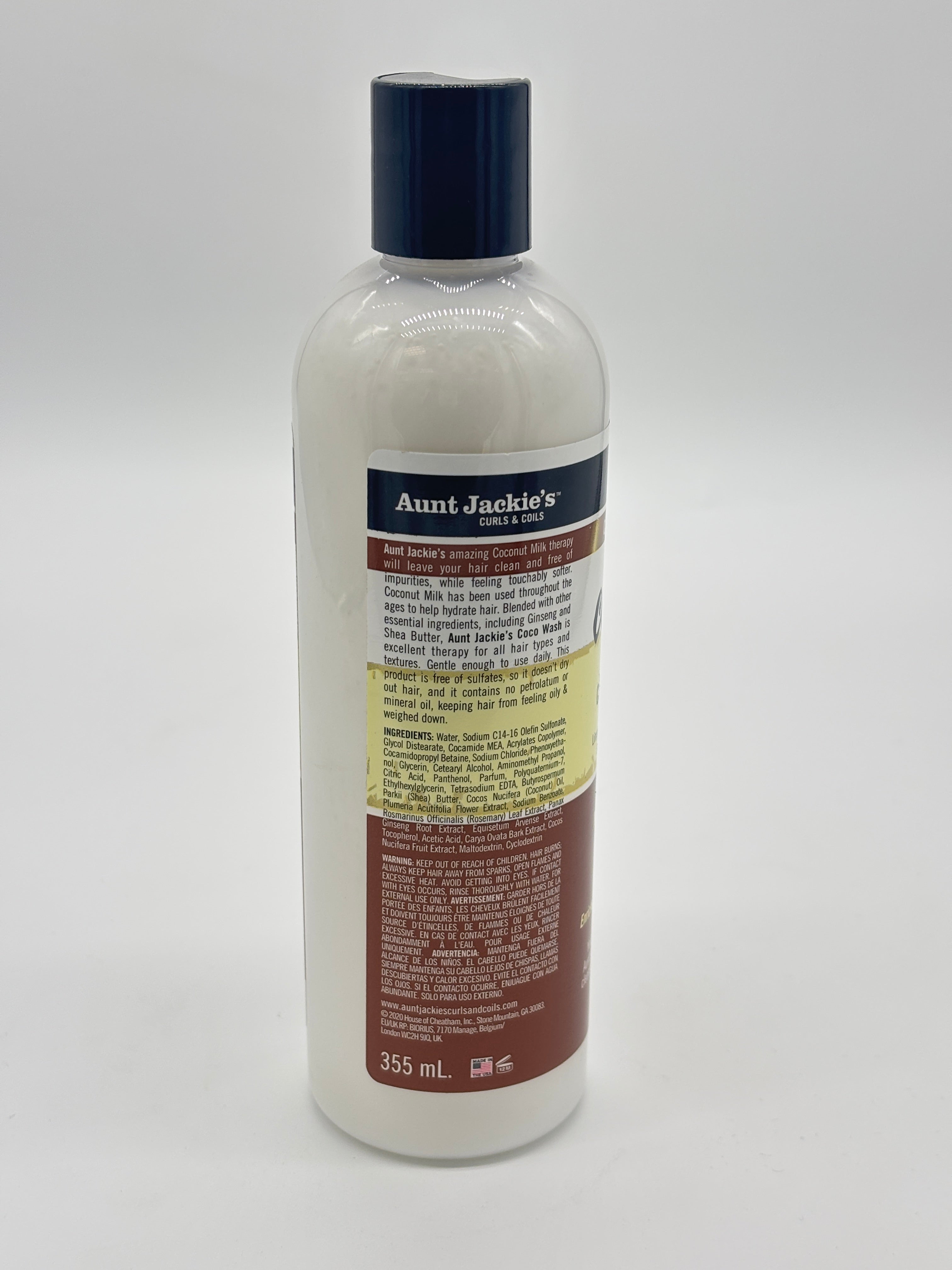 Aunt Jackie's Coco Wash Coconut Milk Conditioning Cleanser 12oz