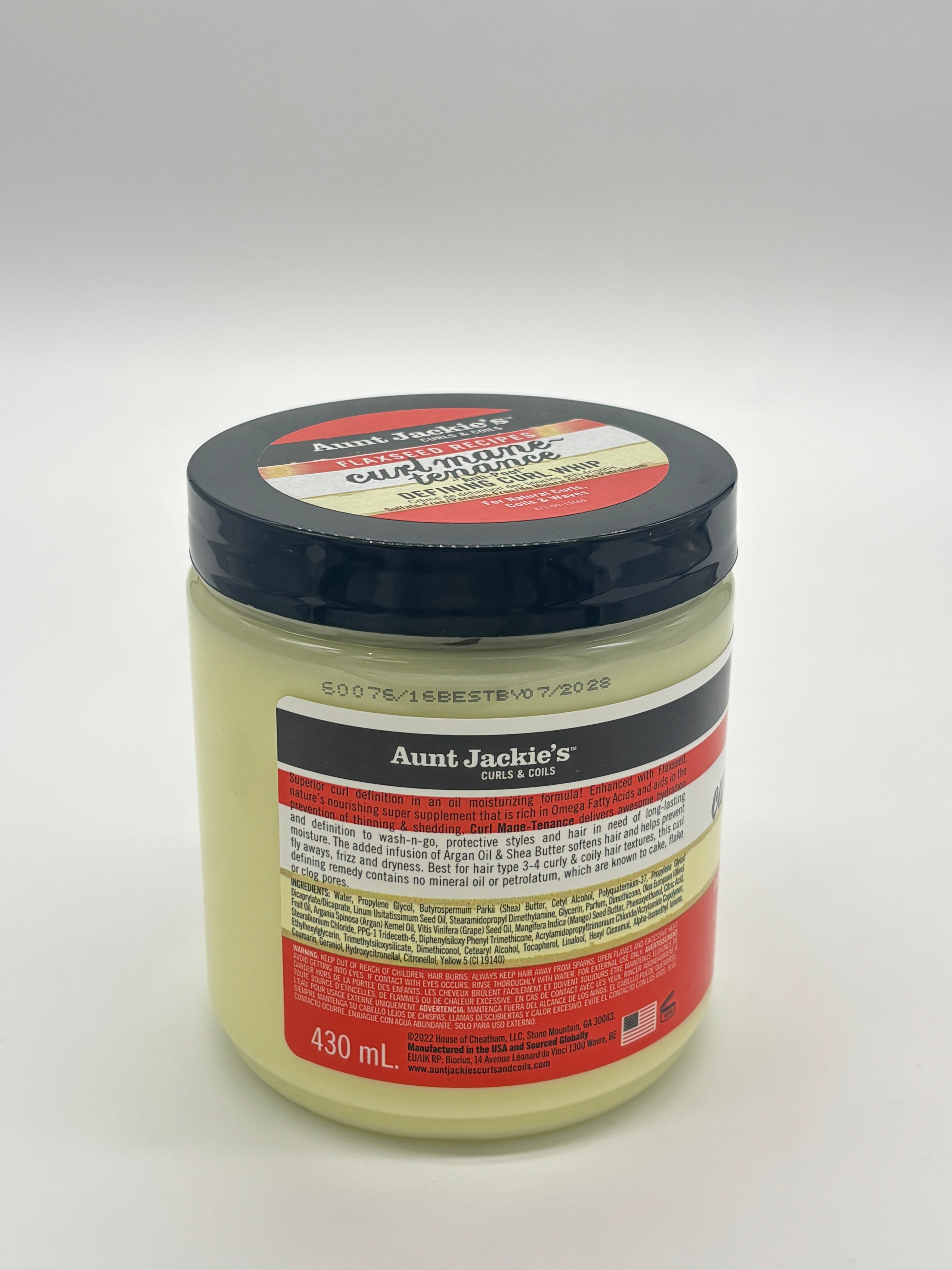 Aunt Jackie's Flaxseed Recipes Curl Mane-tenance Defining Curl Whip 15oz
