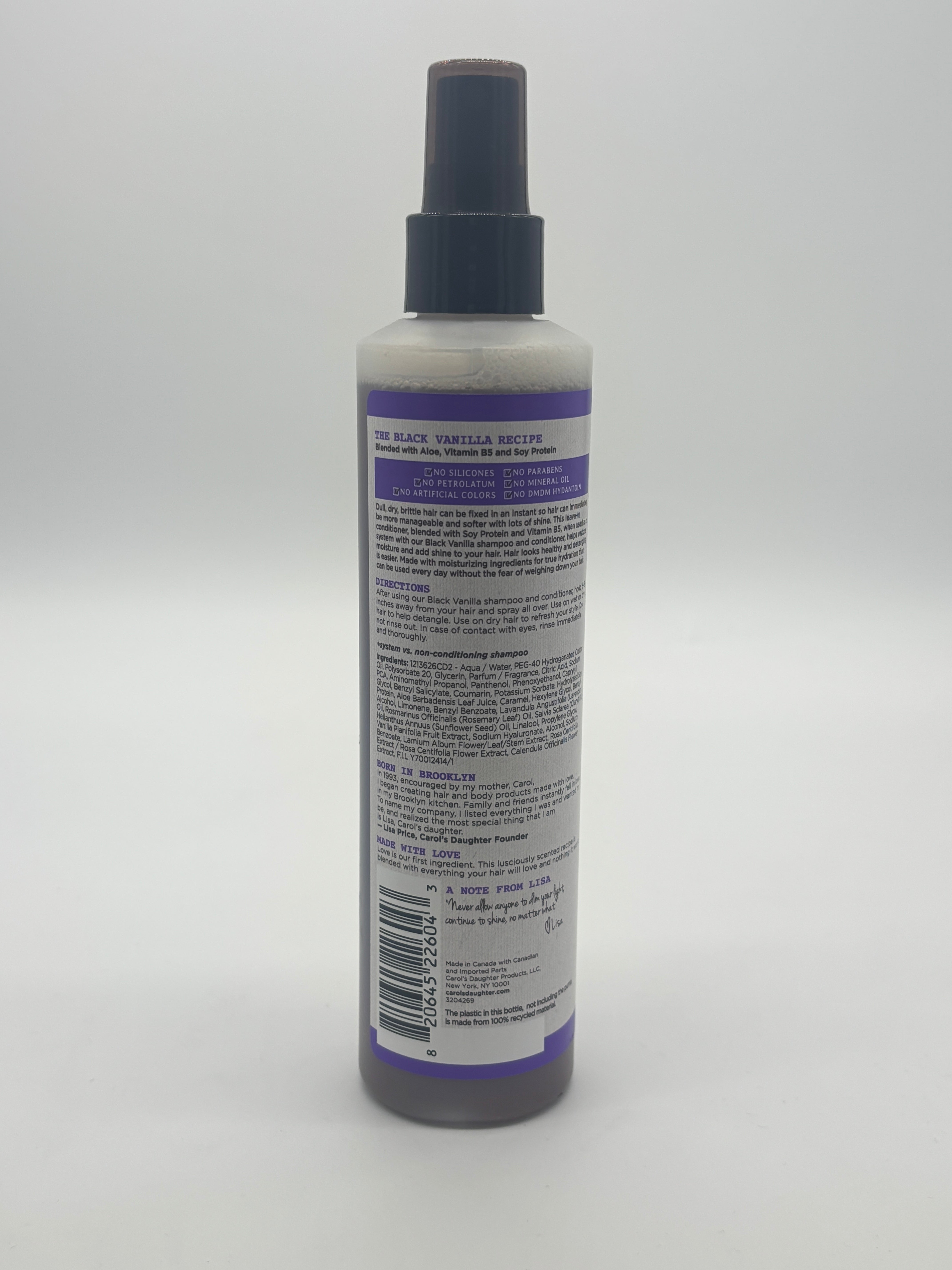 Carol's Daughter Black Vanilla Leave-In Conditioner 8Oz