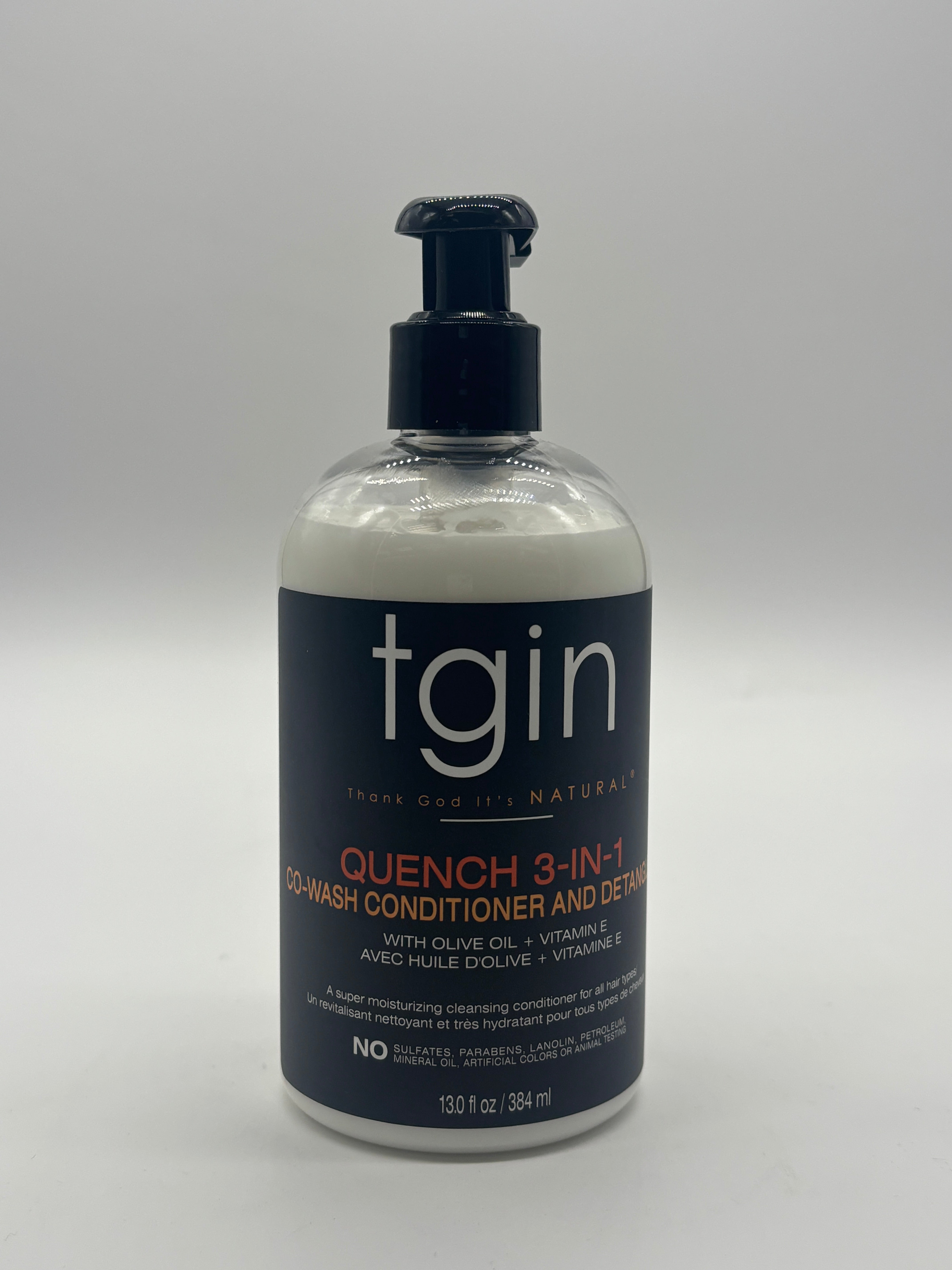 Tgin Quench 3-In-1 Co-Wash Conditioner And Detangler 13oz