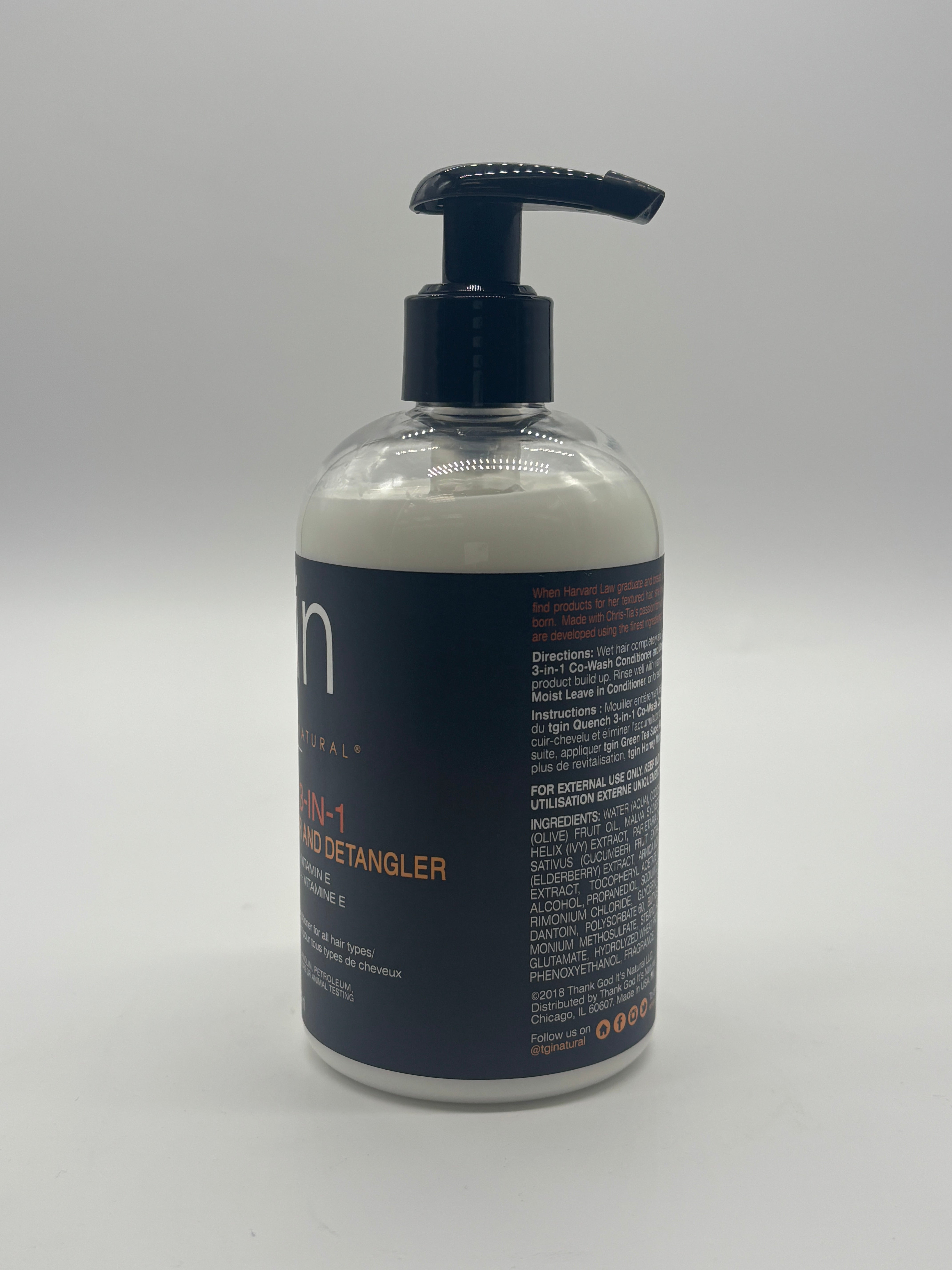 Tgin Quench 3-In-1 Co-Wash Conditioner And Detangler 13oz