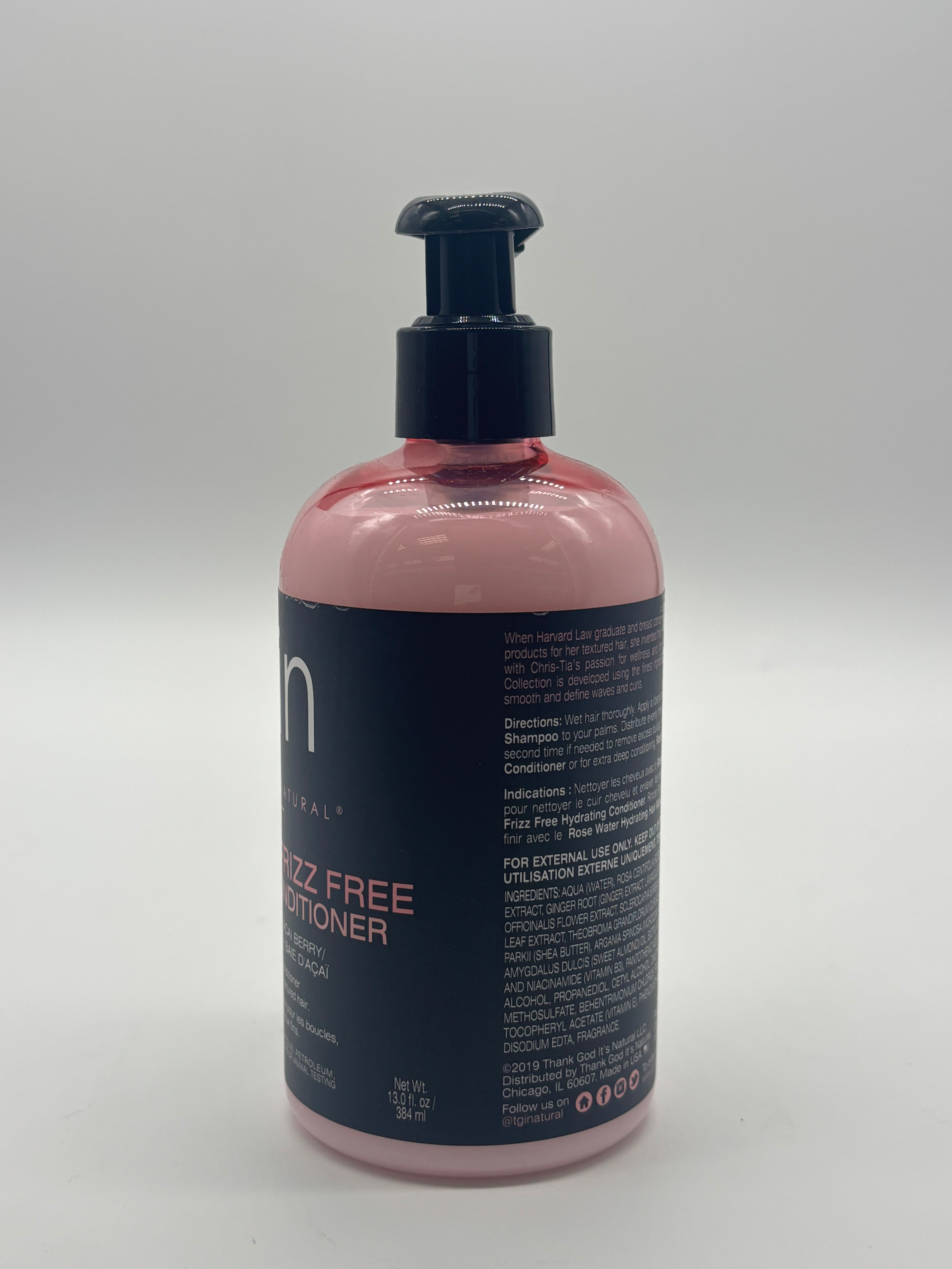Tgin Rose Water Frizz Free Hydrating Conditioner 13oz