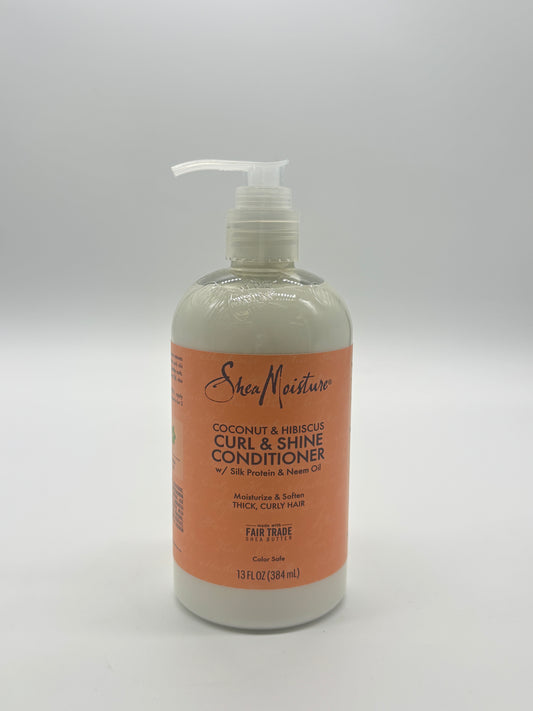 Shea Moisture Coconut & Hibiscus Curl & Shine Conditioner 13Oz