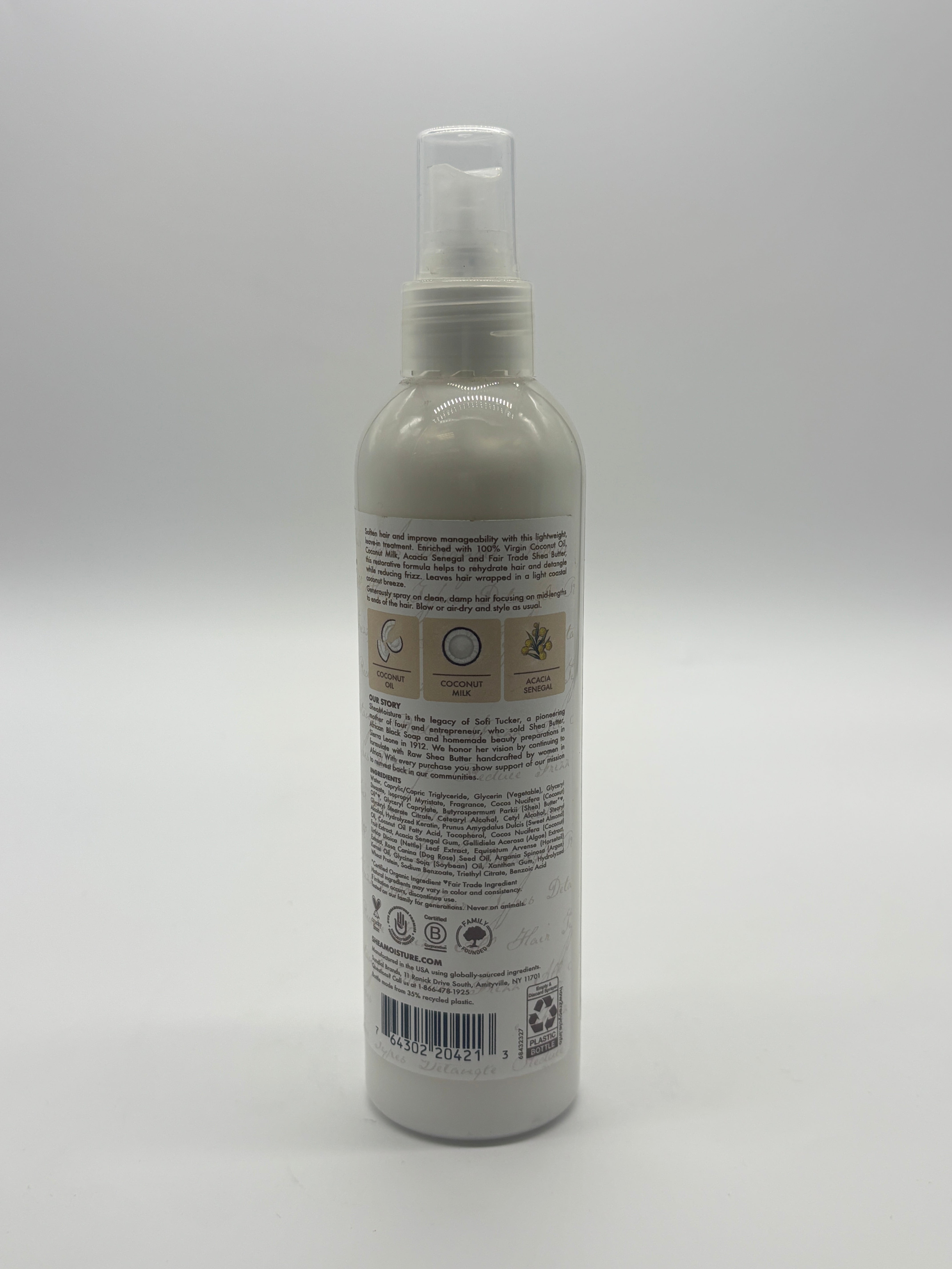 Shea Moisture 100% Virgin Coconut Oil Leave In Treatment 8oz