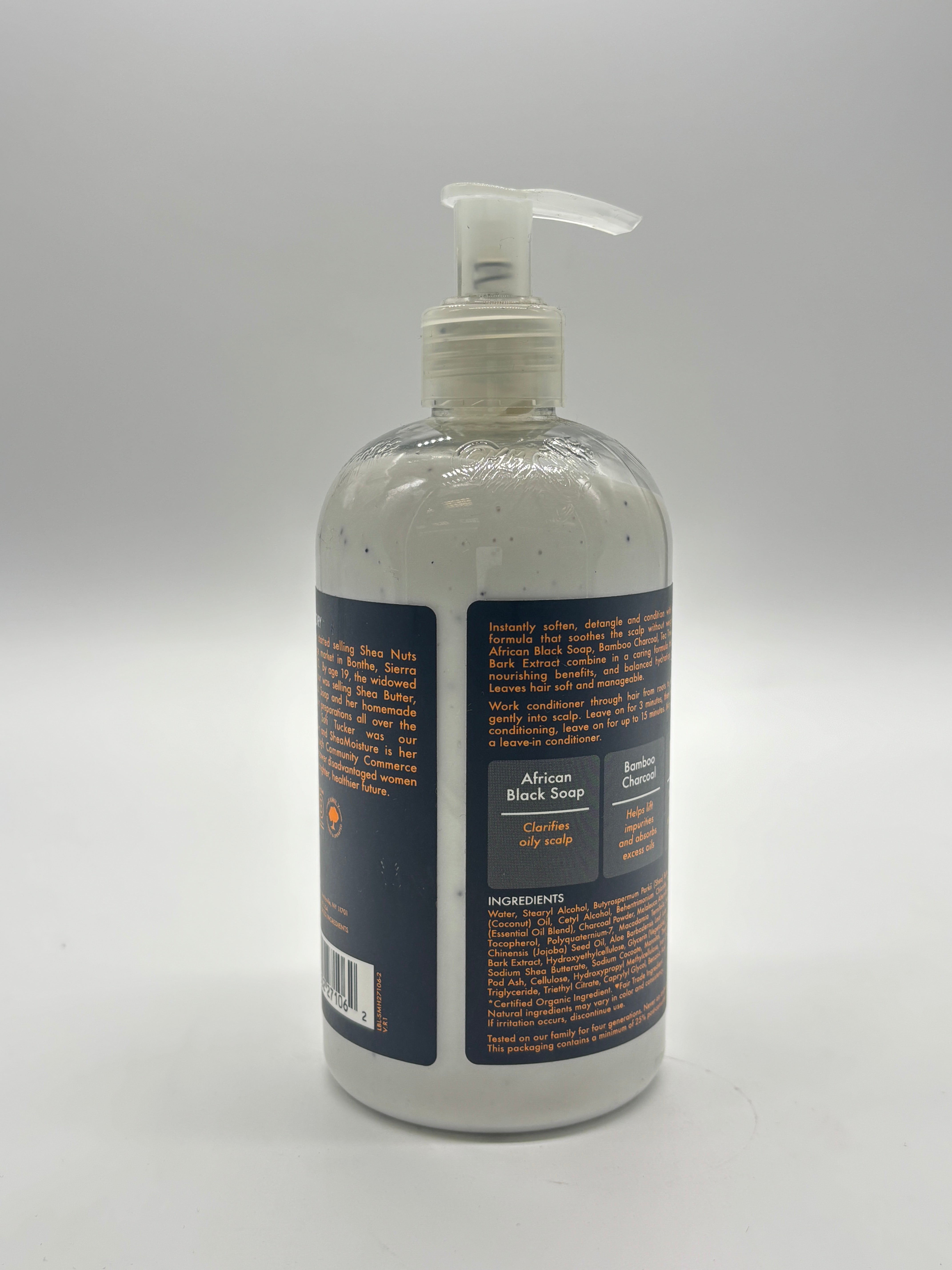 Shea Moisture African Black Soap Bamboo Charcoal Deep Balancing Conditioner 13oz