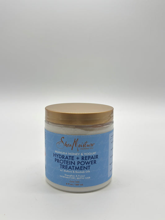 Shea Moisture Manuka Honey & Yogurt Hydrate + Repair Protein-Strong Treatment 8oz