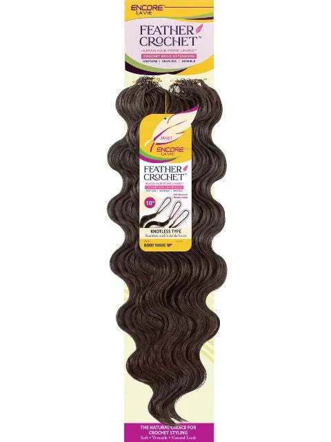 JANET LAVIE FEATHER CROCHET BODY WAVE 18"