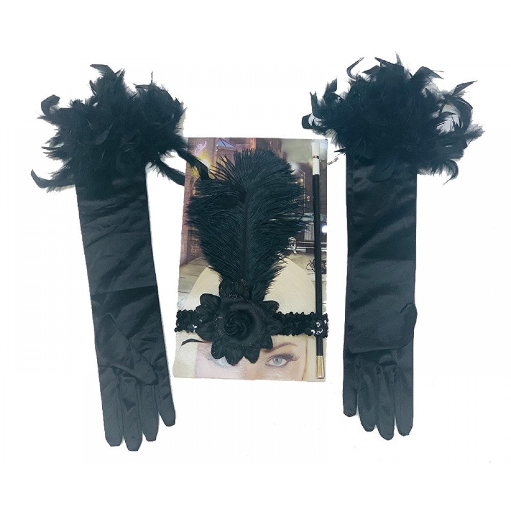 20TH CENTURY FLAPPER GLOVE AND MAGIC WAND