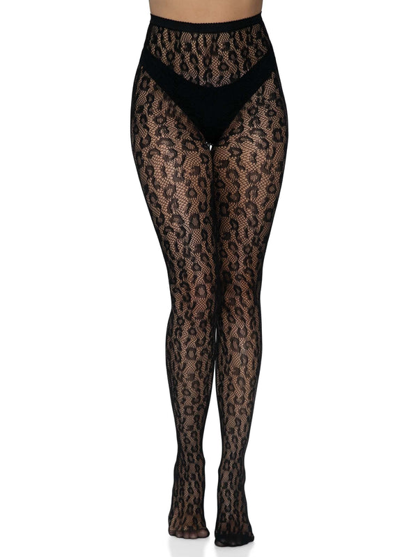 LEG AVENUE  LEOPARD NET TIGHTS