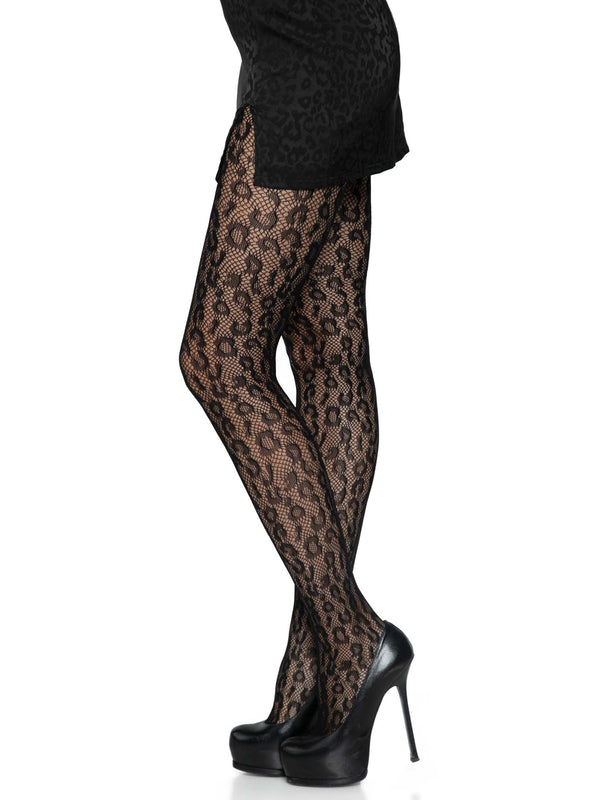 LEG AVENUE  LEOPARD NET TIGHTS
