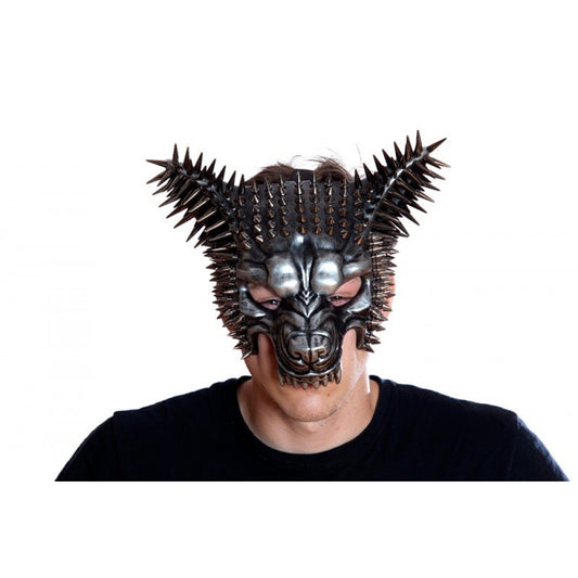 BURNING MAN SPIKE WOLF MASK
