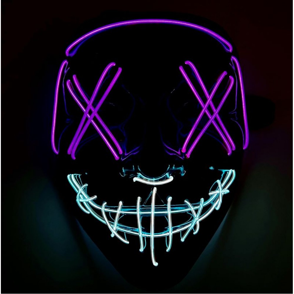 NEON LIGHT CLOWN MASK (MIXED COLOR)